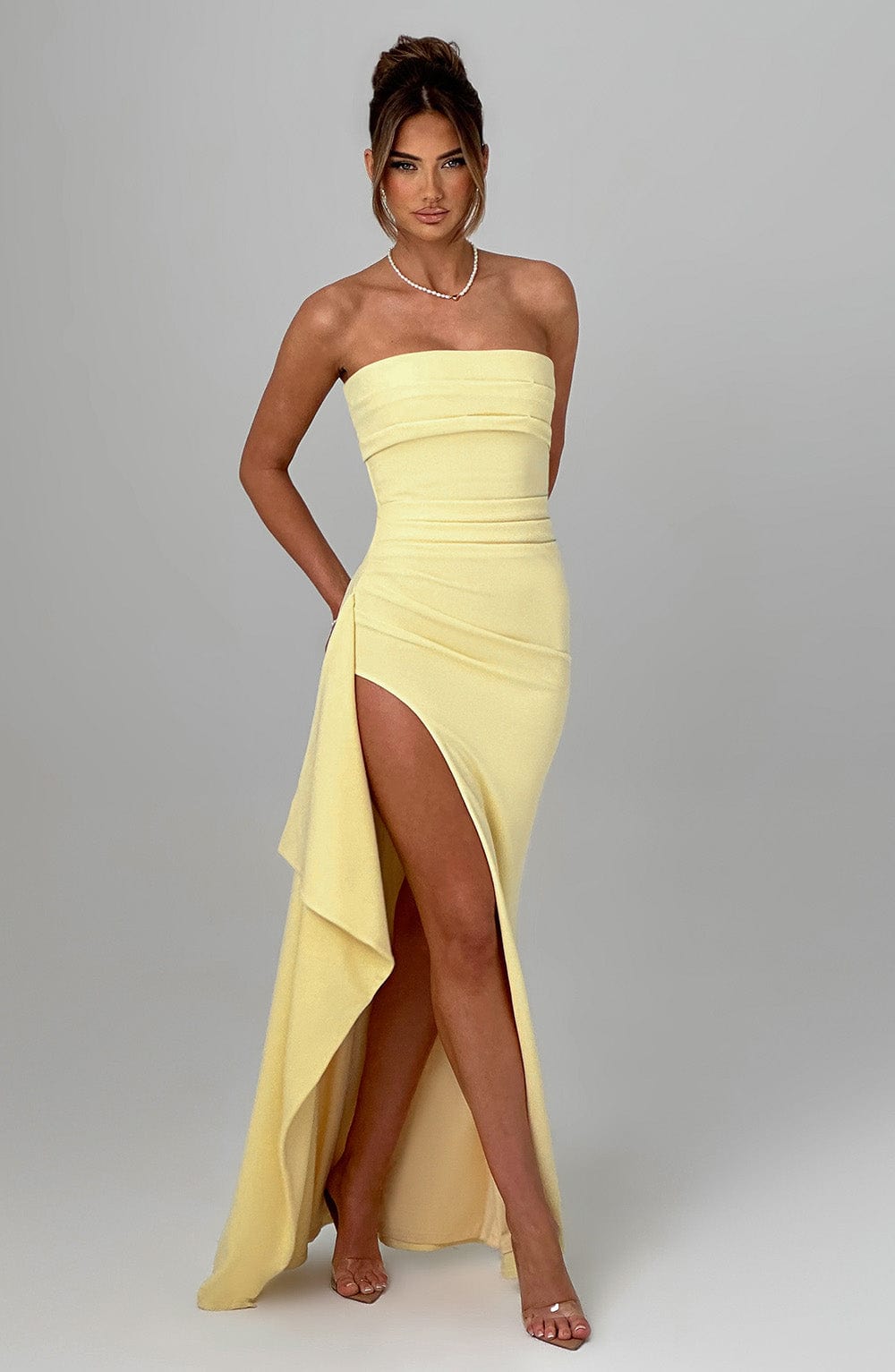 Zafira Maxikleid - Zitronengelb