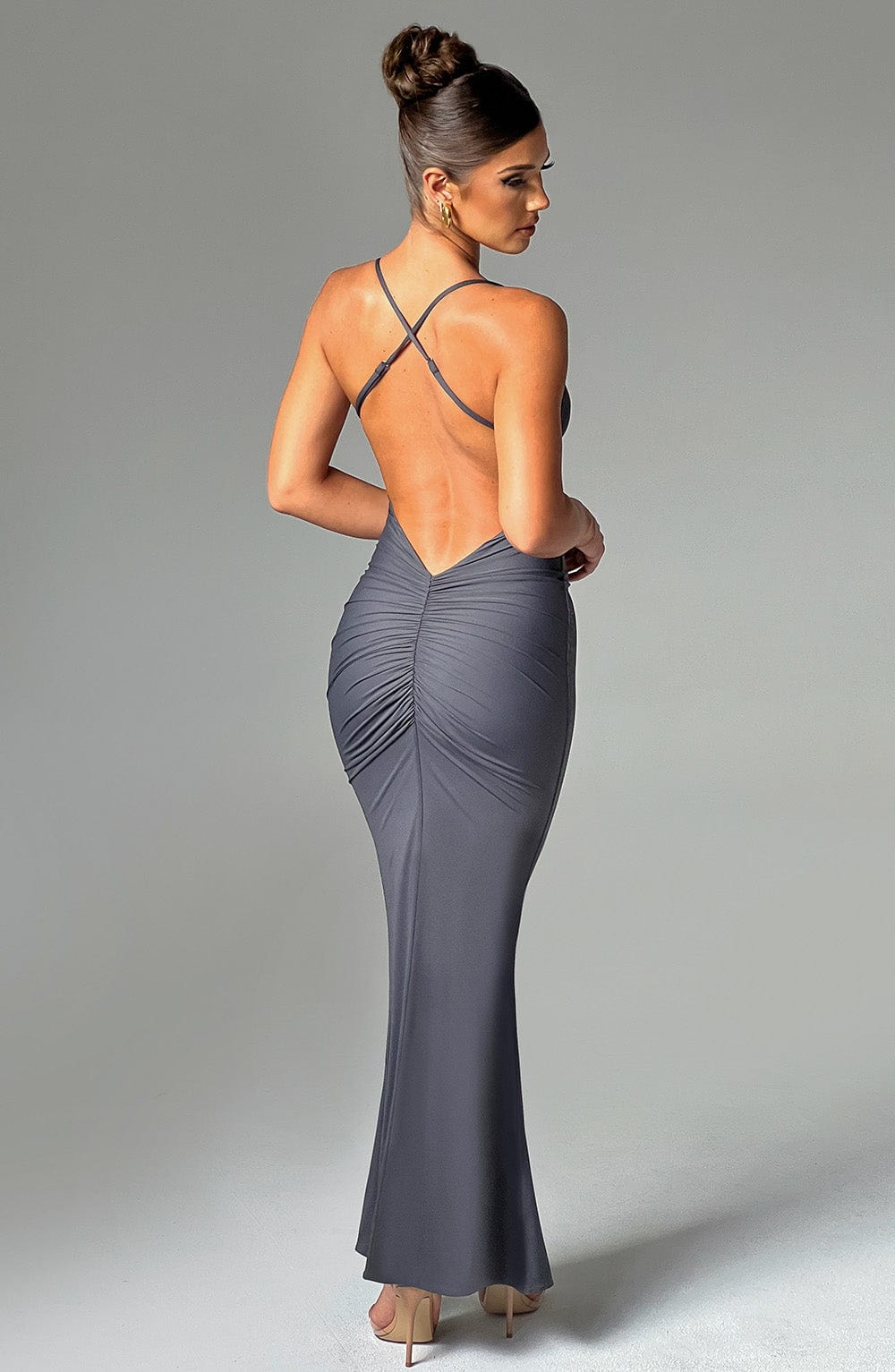 Zelda Maxi Dress - Charcoal