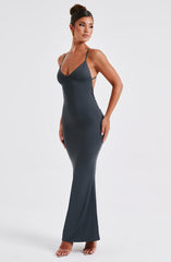 Zelda Maxi Dress - Charcoal