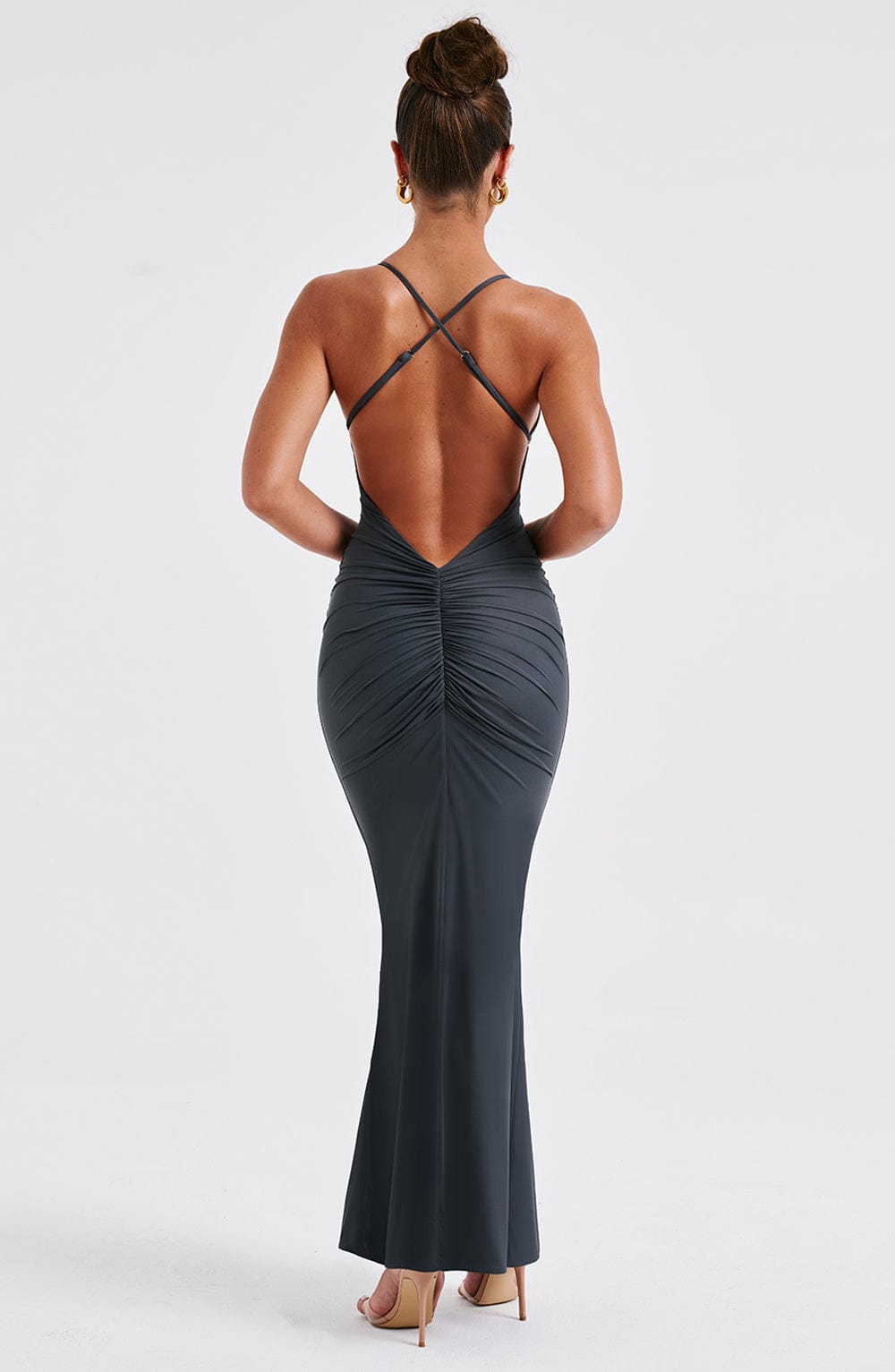 Zelda Maxi Dress - Charcoal